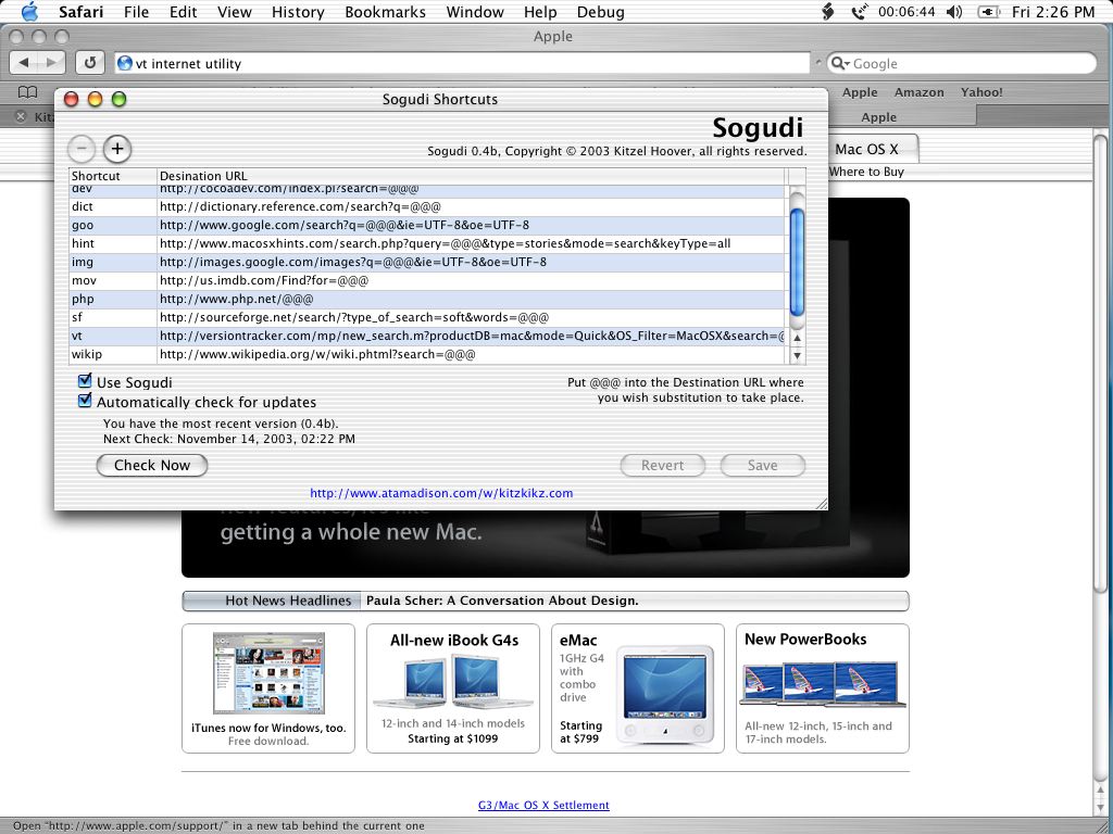 Screenshot of Sogudi in Action, 156k, 1024x768